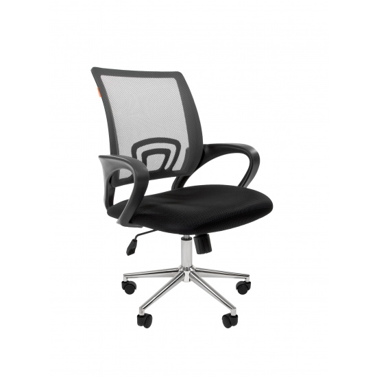 Кресло офисное CH-696 TW 01 спинка сетка серая, сидушка черная, крестовинахром - с доставкой в интернет-магазине Бумага-С