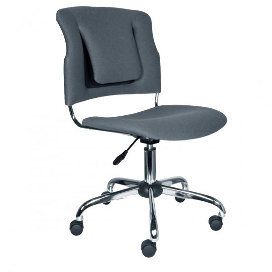 Кресло офисное CH-322SXN Grey 26-25, ткань серая, без подлокотников