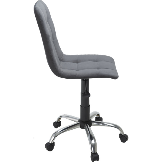 Кресло офисное Анри G, ткань Velur V-32 серый, крестовина хром