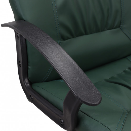 Кресло руководителя Чип кожзам зеленый (ультра)