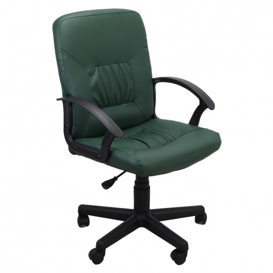 Кресло руководителя Чип кожзам зеленый (ультра)