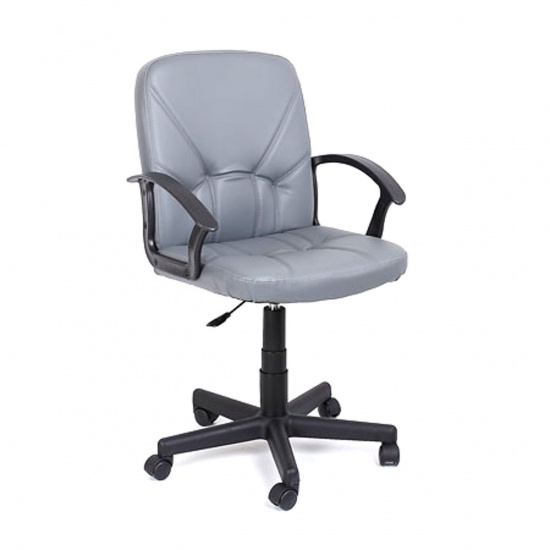 Кресло руководителя Чип 365 кожзам серый (ультра)