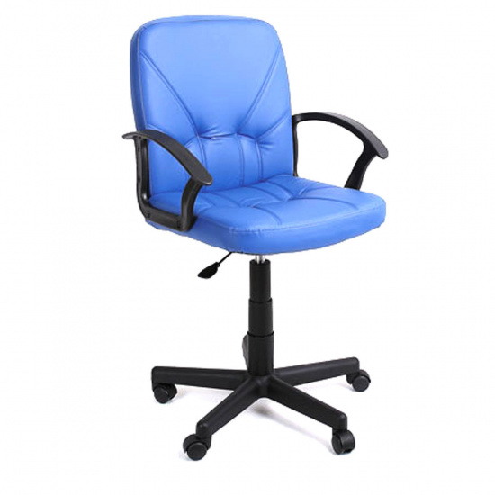 Кресло руководителя Чип 365 кожзам синий (ультра)