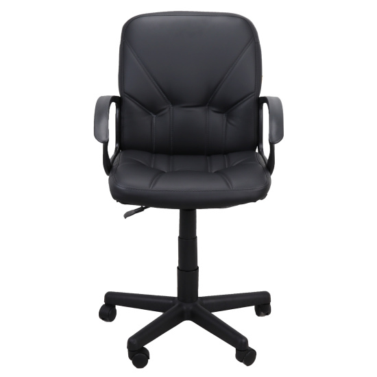 Кресло руководителя Чип 365 кожзам черный (ультра)