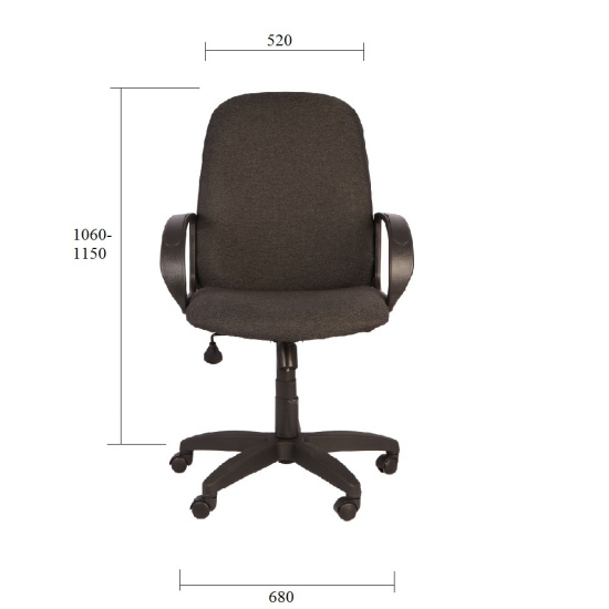 Кресло руководителя Амиго 511 (СН-511) кожзам черный  (ультра)