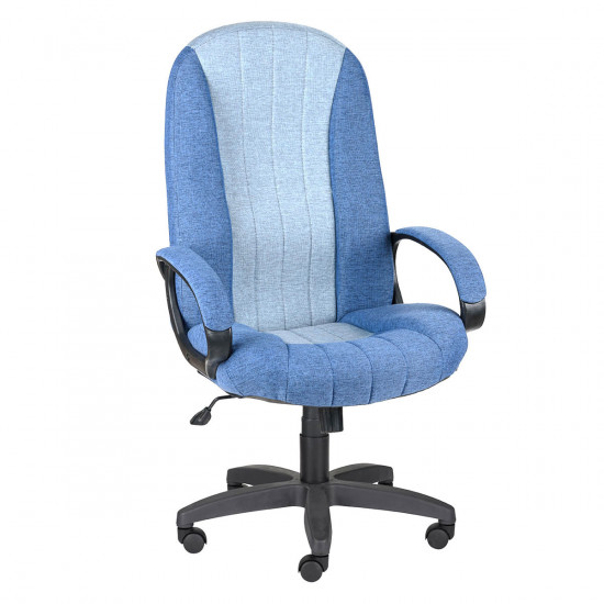 Кресло руководителя Гармония Номе КФ67-65 ткань голубая (ультра)