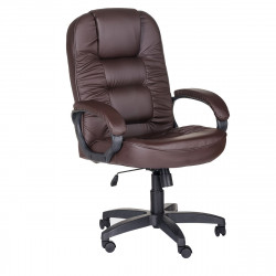 Кресло руководителя Бруно кожзам коричневый (ультра)