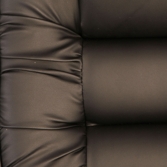 Конференц-кресло на полозьях Бруно кожзам черный (ультра)