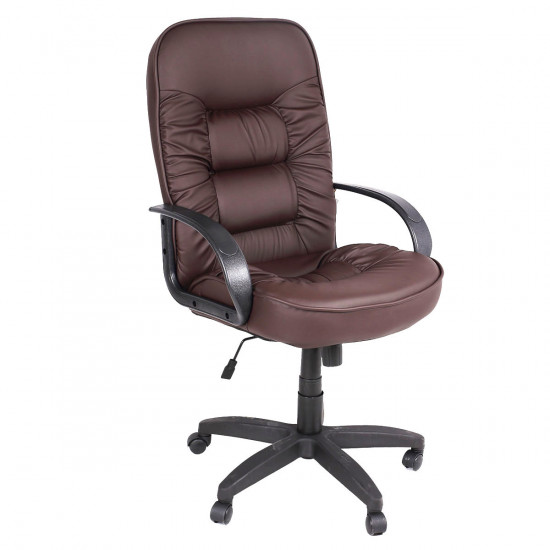 Кресло руководителя Болеро кожзам коричневый (ультра)