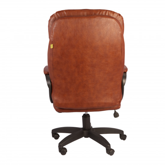 Кресло руководителя Силуэт кожзам коричневый 6030U70R (ультра)