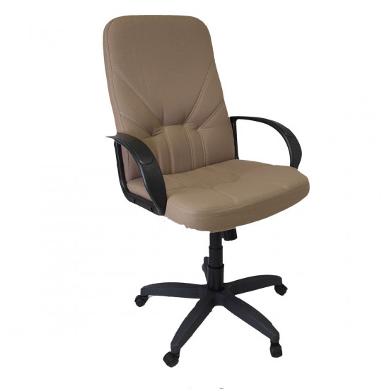 Кресло руководителя Менеджер В-04 ткань светло-коричневая (ультра)