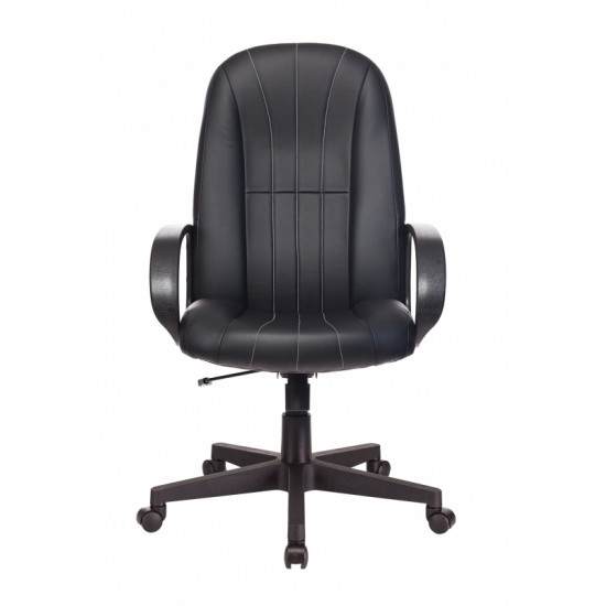 Кресло руководителя Т-898AXSN/#B кожзам черный