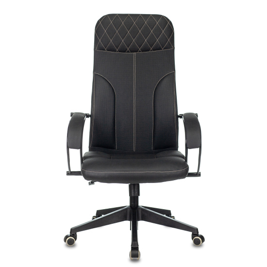 Кресло руководителя СН-608/Eco/Black, кожзам черный