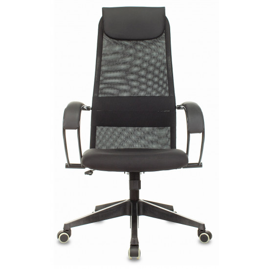 Кресло руководителя СН-607/Black сетка черная, ткань черная