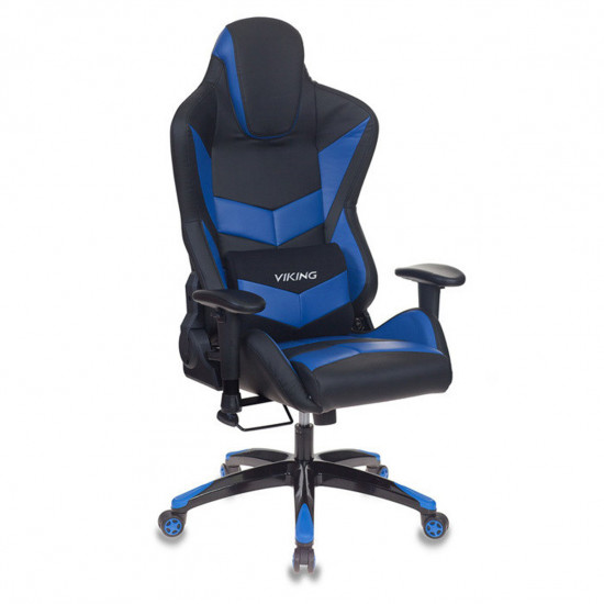 Кресло игровое CH-773N/ Black+Blue кожзам черно-синий, 1 подушка
