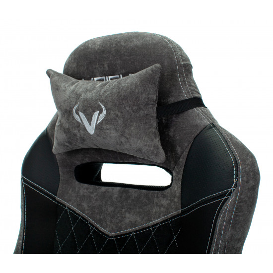 Кресло игровое Viking 6 Knight, ткань черно-серая