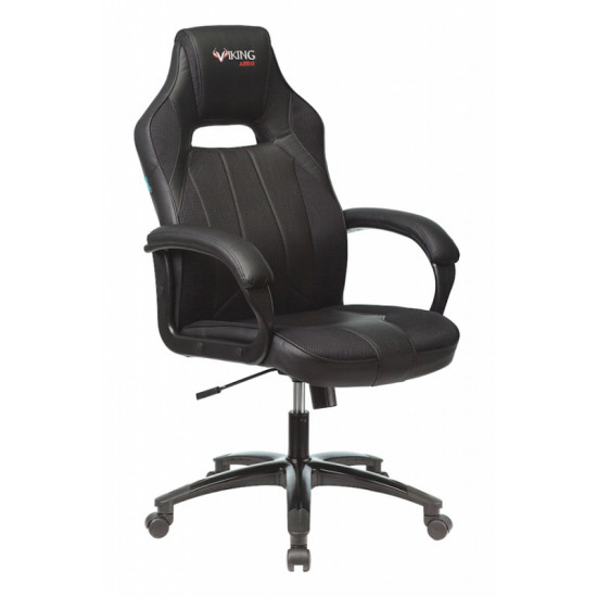 Кресло игровое Viking 2 Zombie Aero Edition ткань черная, кожзам черный
