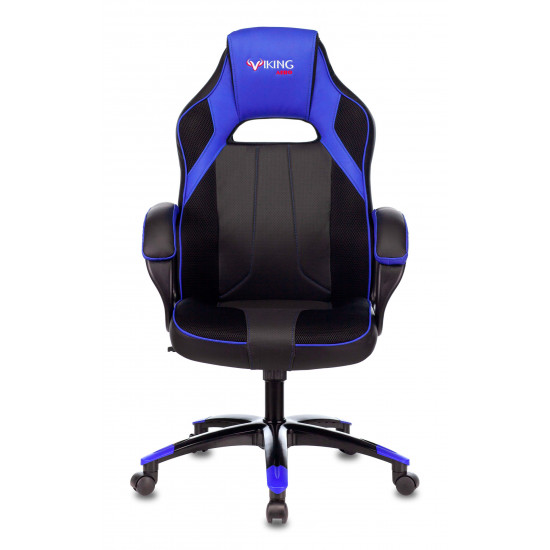 Кресло игровое Viking 2 Zombie Aero Edition ткань черная, кожзам черно-синий