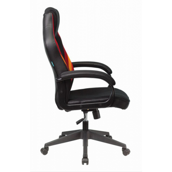 Кресло игровое Viking 3 Zombie Aero ткань черно-красная, кожзам черный