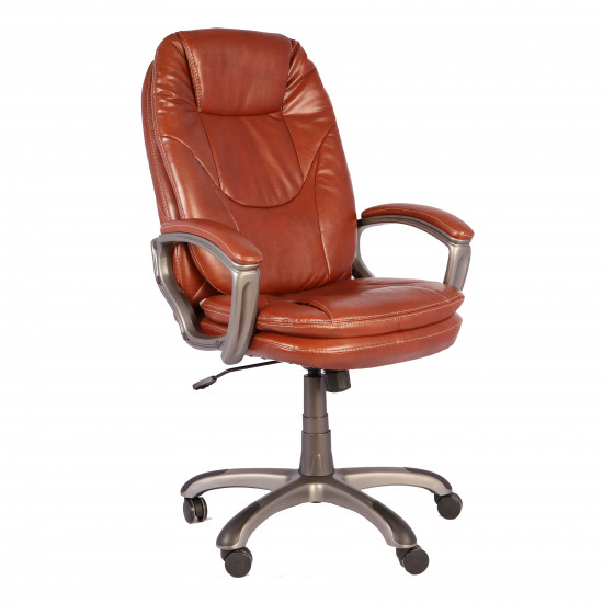 Кресло руководителя CH-868 AXSN/Brown кожзам коричневый