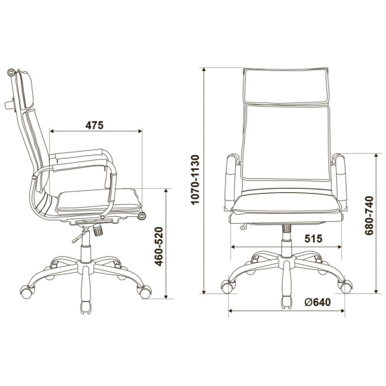 Кресло руководителя CH-993 gold сетка золотистая, крестовина хром