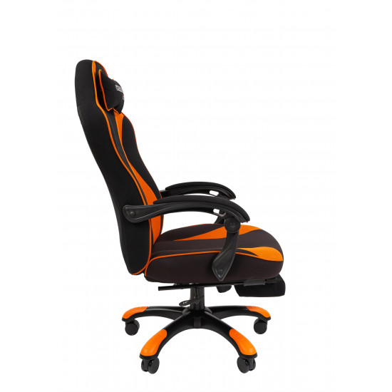 Кресло игровое СН Game 35 ткань черно-оранжевая