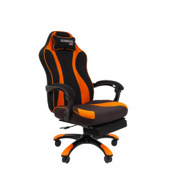 Кресло игровое СН Game 35 ткань черно-оранжевая