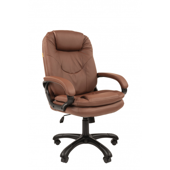 Кресло руководителя СН-668 кожзам коричневый