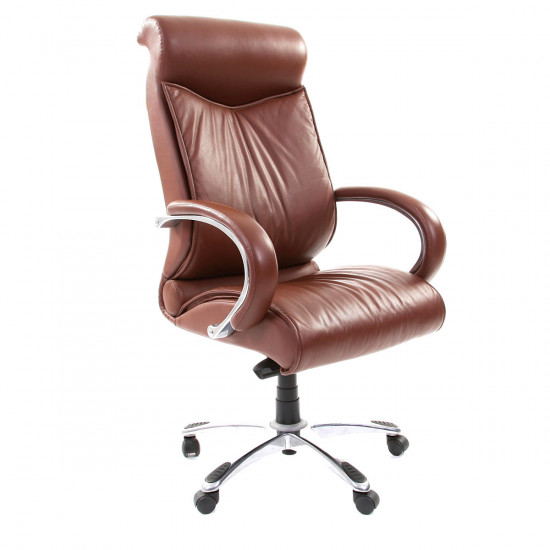 Кресло руководителя СН-420 кожа коричневая
