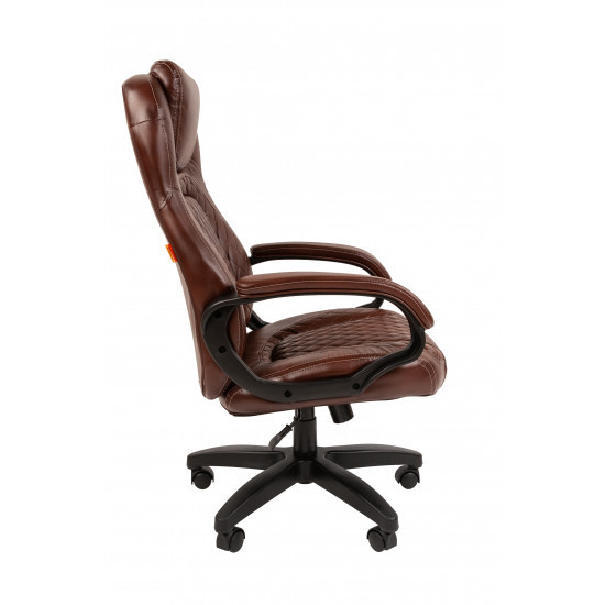 Кресло руководителя СН-432 кожзам коричневый