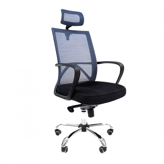 Кресло руководителя РК 230 Lux Tw, сиденье ткань Tw черный, спинка Tw серый