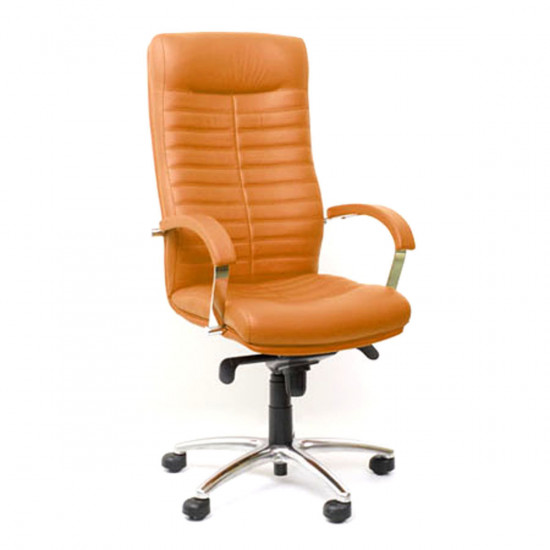 Кресло руководителя Orion Steel Chrome LE-I кожа коричневая