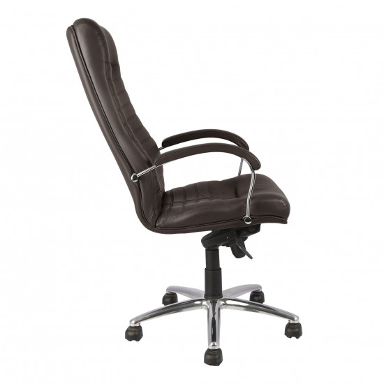 Кресло руководителя Orion Steel Chrome LE-K кожа темно-коричневая
