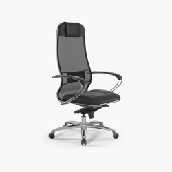 Кресло руководителя Samurai SL-1 сетка/экокожа Infinity Easy Clean, черный А.2.1.49