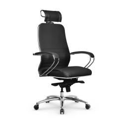 Кресло руководителя Samurai KL-2.04 экокожа Infinity Esasy Clean/Mpes, черный