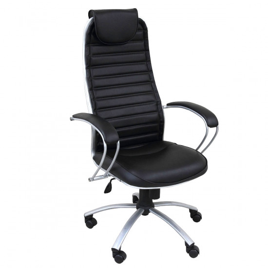 Кресло руководителя Metta ВA-5 Al №721 кожа перфорированная черная