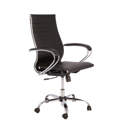 Кресло руководителя Метта B 2m 10K1/K116, Ch 17833 (компл.10) экокожа Easy Clean, черный