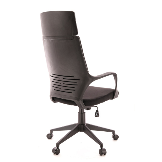 Кресло руководителя Trio Black ТМ, ткань черная