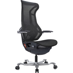 Кресло руководителя Atom ВМ Black, сетка черная