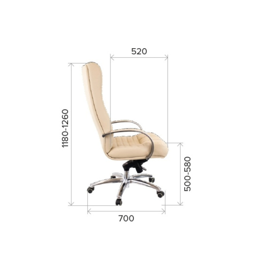 Кресло руководителя Atlant AL М Madras 3022 кожа красная