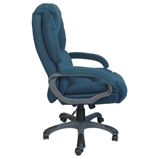 Кресло руководителя Рисмер, ткань Velur-20 бирюзовый, МТГ, PL-5