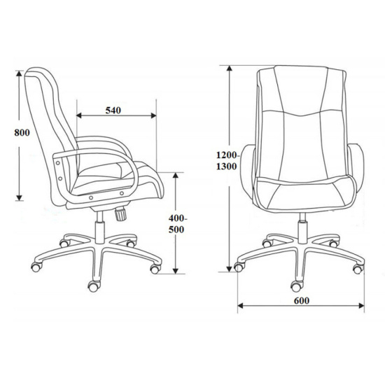 Кресло руководителя 2065Н Patrick кожзам бордовый