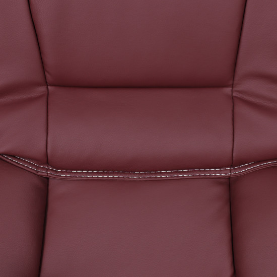 Кресло руководителя 2110Н Nikolas кожзам бордовый