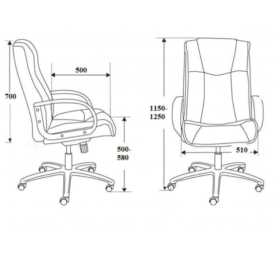 Кресло руководителя 2206 Robert кожзам коричневый