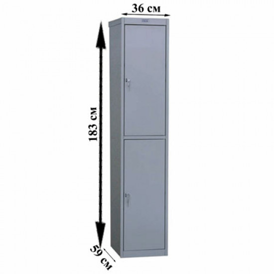 Шкаф для одежды AL-02, 1830*360*590 мм