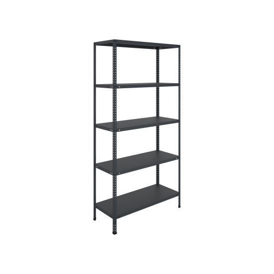 Стеллаж металлический MS Standart Black 2000*1000*400, 5 полок