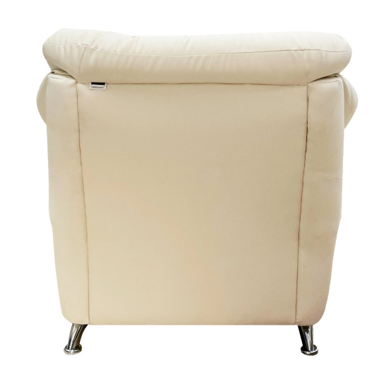 Кресло Нега Орегон-10, кожзам молочный, 1050*950*840 мм