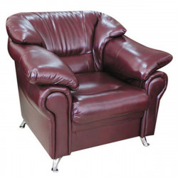 Кресло Нега Орегон Антик-42, кожзам бордовый, 1050*950*840 мм