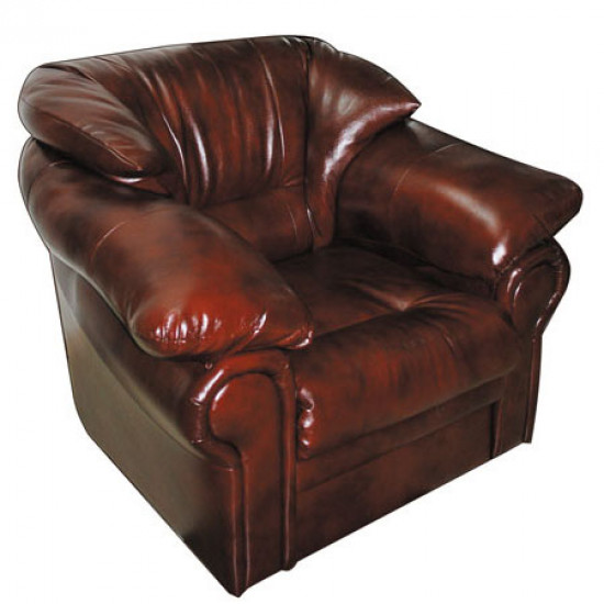 Кресло Нега Орегон Антик-40, кожзам коричневый, 1050*950*840 мм