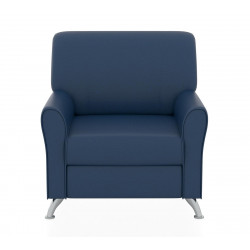 Кресло Европа Euroline-903, кожзам синий, 1 категория, 840*830*870 мм